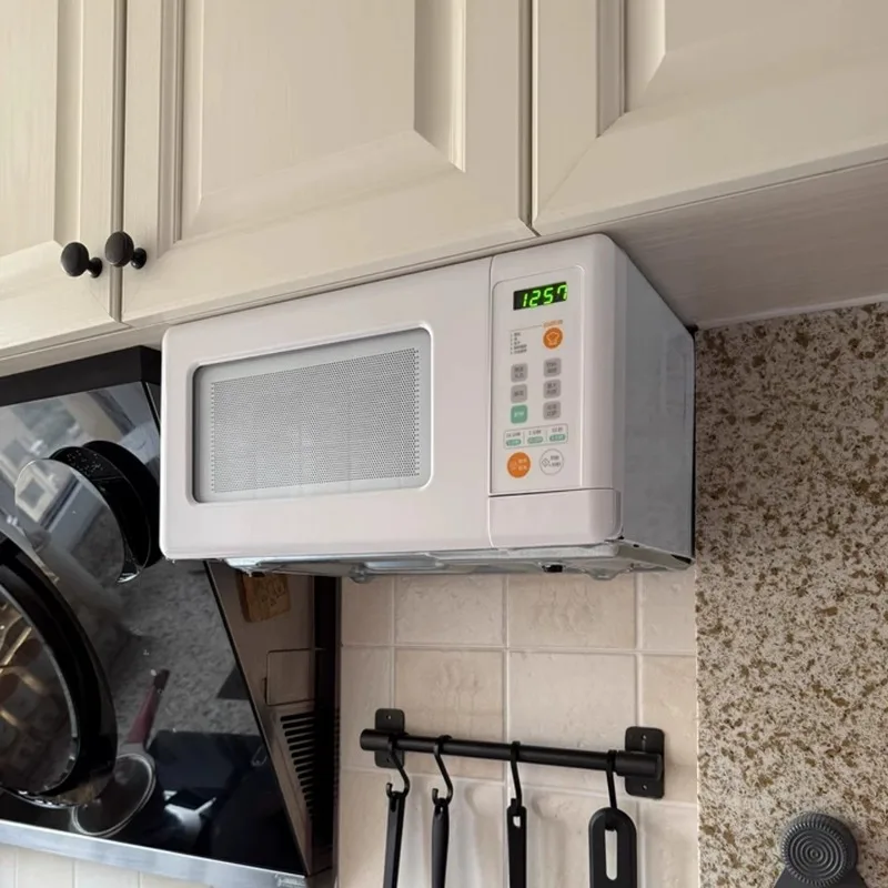 Hanging Mount Microwave Oven 15L 500W Mini Multi-Function Turntable Microwave For Household RV Camper Van Car Use
