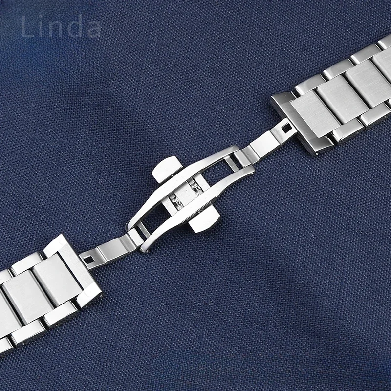 Para HUBLOT Yubo Big Bang Classic Fusion interfaz convexa acero rosa negro correa de reloj hombres mujeres accesorios de acero inoxidable