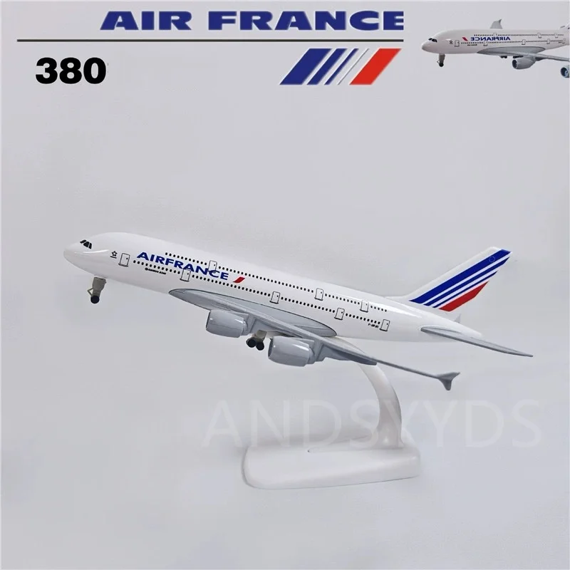 

20 см металлические игрушки-самолеты A380 Франция, модель самолетов, масштаб 1/400, литой под давлением самолет, сборка, хобби, сборный подарок авиации