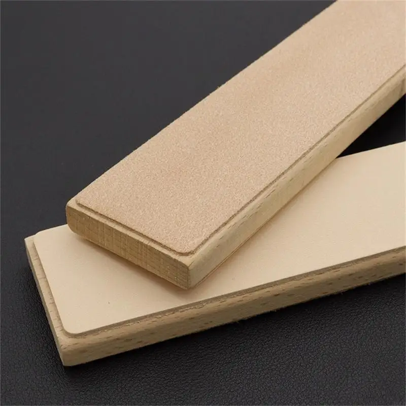 Leather Crafts Polish Sharpening Strop for Kitchen Knives Daggers Hunting Fishing Razors DIY Leather Paddle Strop D0LD