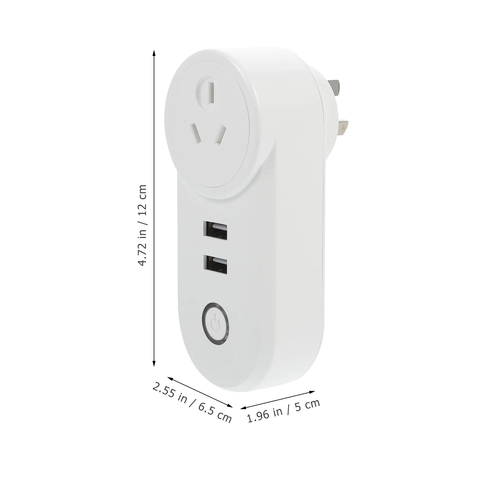 

1Pcs WiFi with USB Ports Mini Outlet for Home Use Voice Activated Scheduling Function Fire-Retardant Material