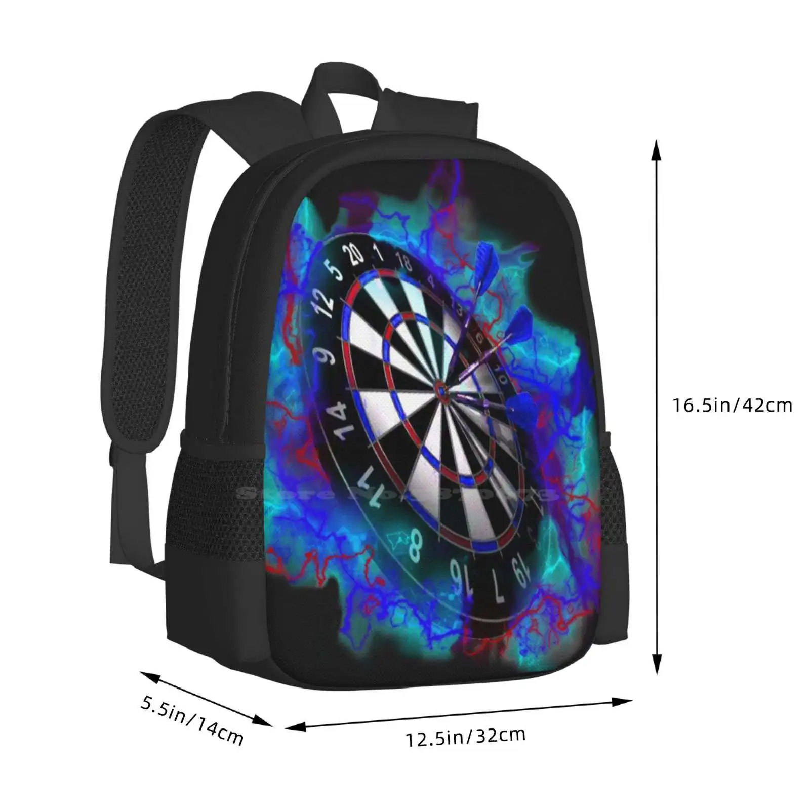 Electrifying Hot Sale Schoolbag Backpack Fashion Bags Lightning Darts Board Game Games Awesome Blue Shocking Electric Cool image 3