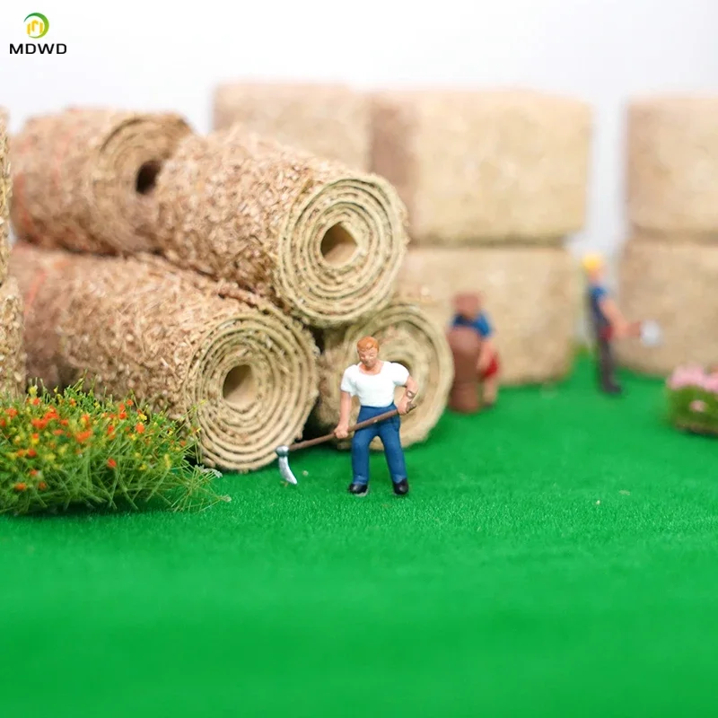 1:87 HO Scale Simulation Model Figures Farmer Sand Table Miniature Scene Farm Character Photography