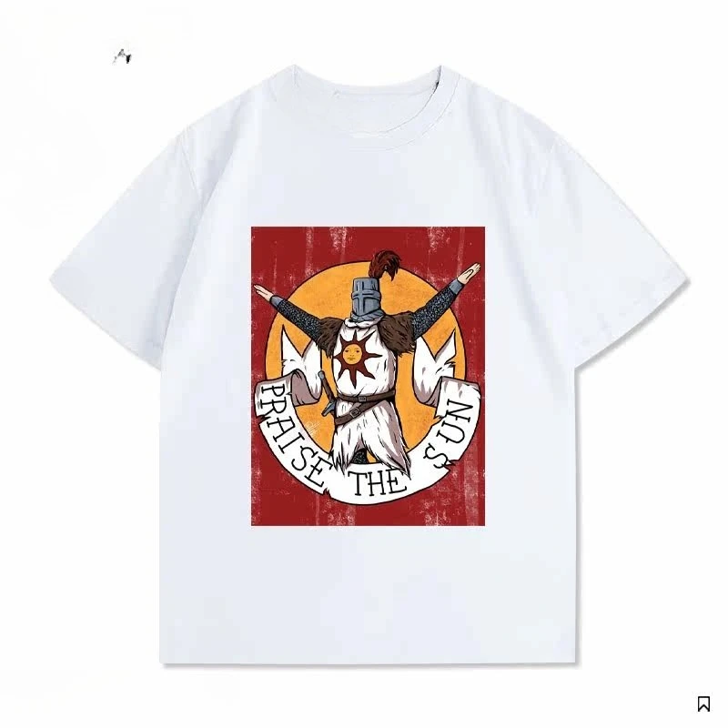 Dark Souls T shirt personality Clothes Year round clothing Oversized Couples Unisex Y2k Short Sleeves hot product Couples gift view 2