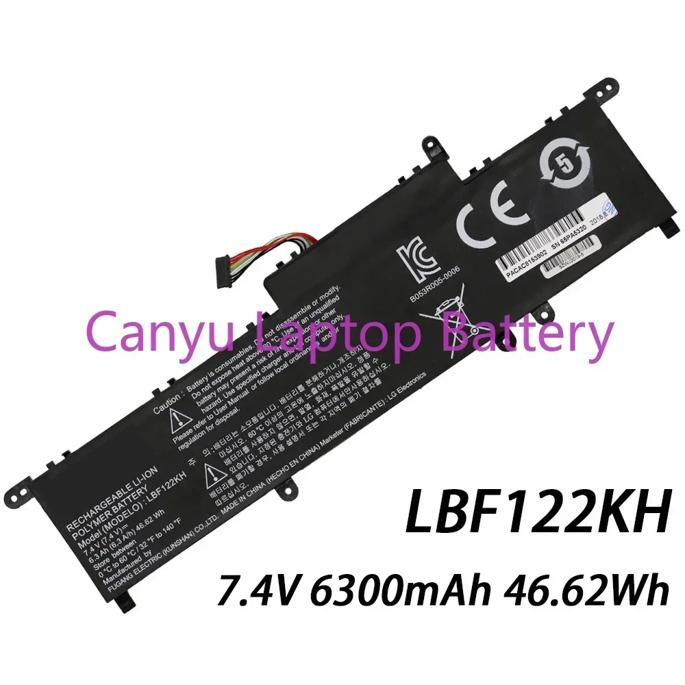 2024 New LBF122KH   For LG Xnote P210 P220 P330 Series   Batteries 7.4V 6300mAh 46.62Wh Laptop battery