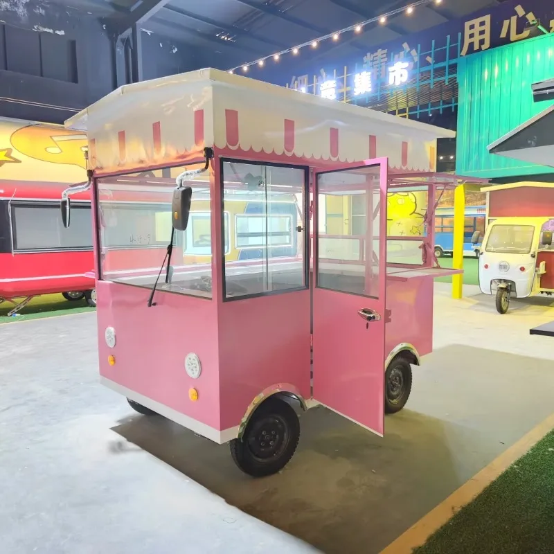 

Customized Fast Food Truck Commercial Cold Drink Milk Snack Mobile Stall Fast Food Car Mobile Street Coffee Truck