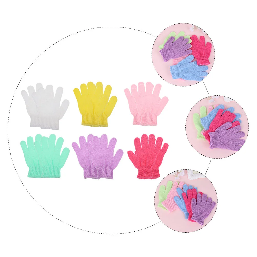 

10Pcs Soft Skin Exfoliator Gloves Fine Texture Bath Mitt for Full Body Use Legs Arms Back Cleansing Tool Bath Glove