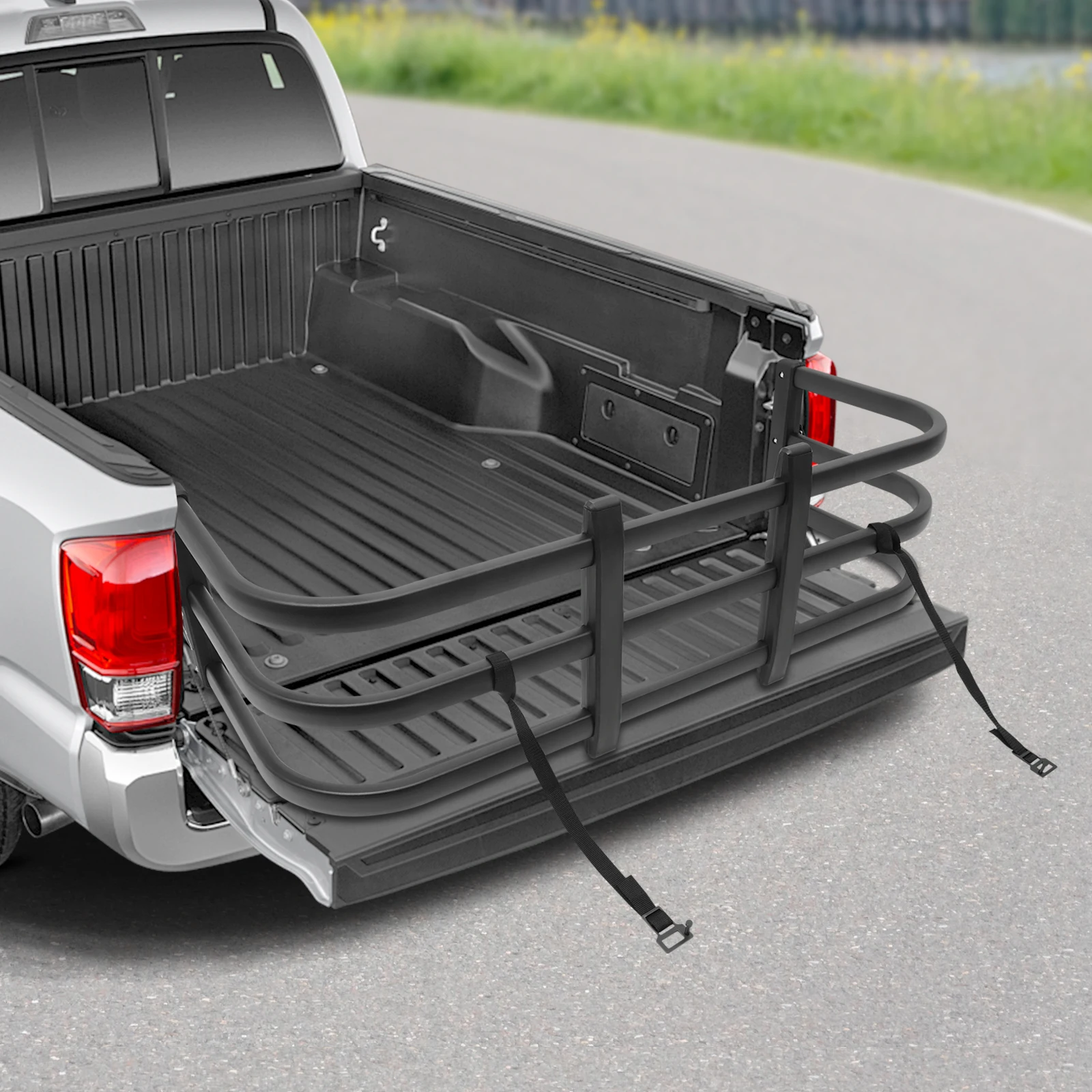 Universell einstellbare Aluminium-Ladeflächenverlängerung 122-155cm Länge für kleine Pickups zur verbesserten Ladungskontrolle – Detail 3