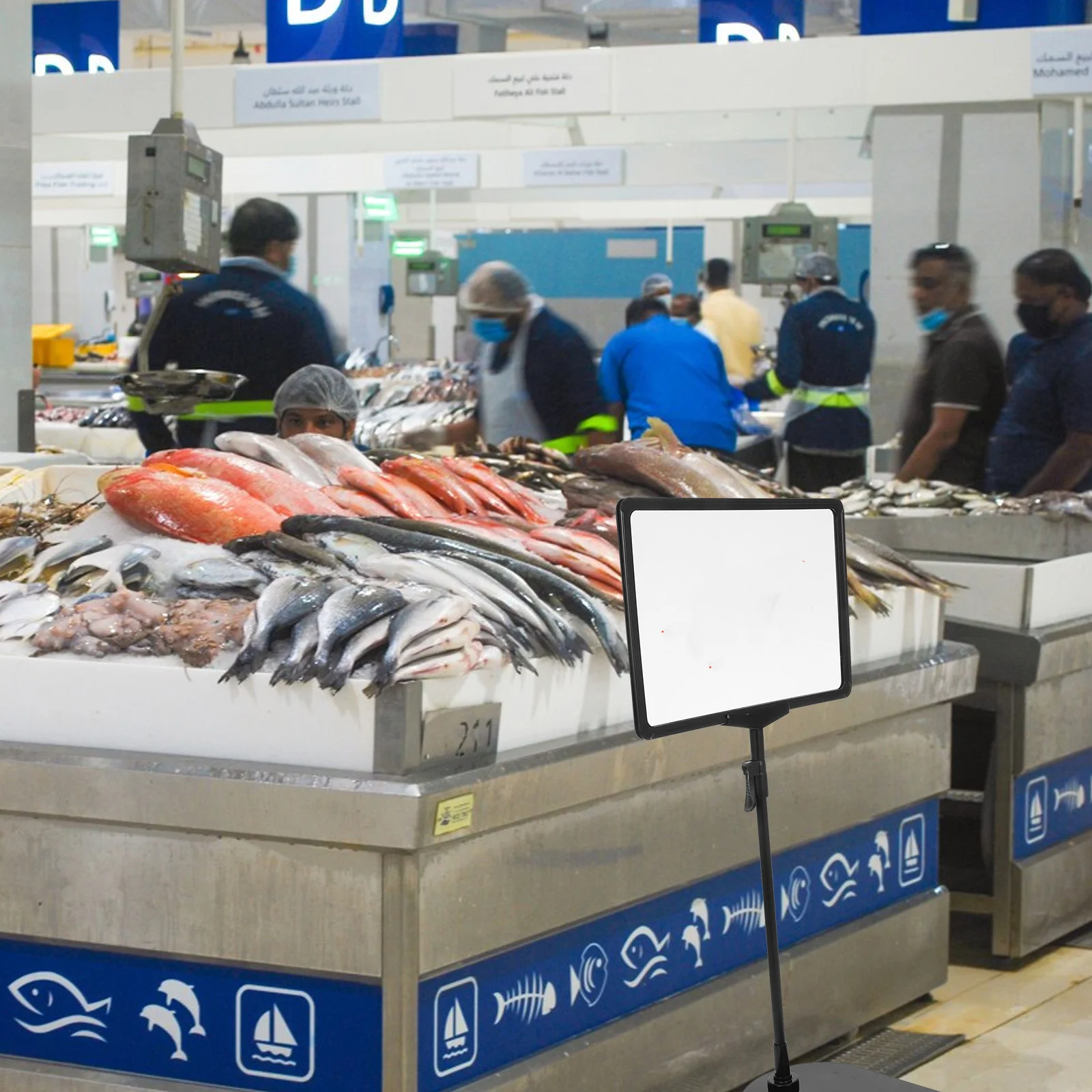 

Versatile Adjustable Sign Holder Stand Tabletop Display Durable Plastic Poster Racks for Retail Stores and Malls