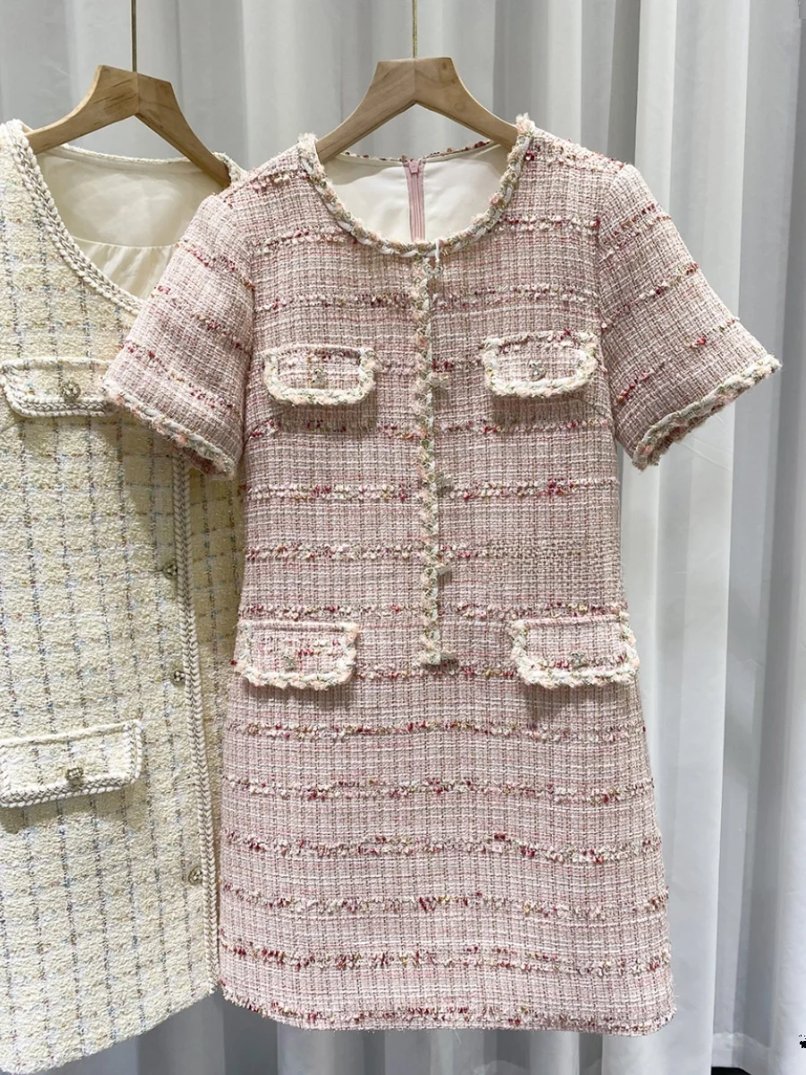 

Ретро-розовая женская летняя новая юбка-миди А-силуэта с завышенной талией, утягивающая, модель A7535