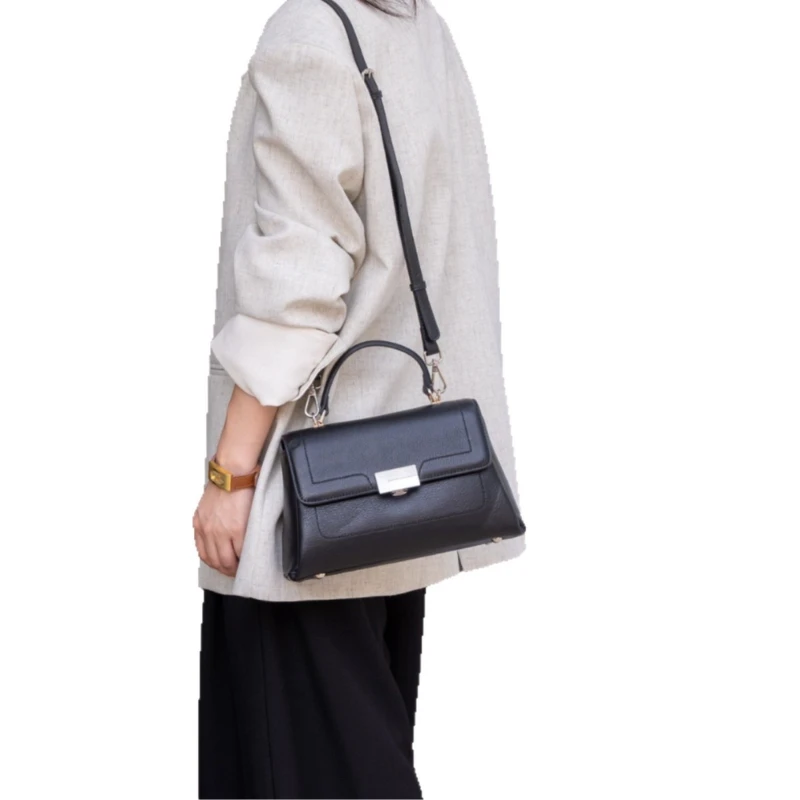 

Jonlily Women Genuine Leather Shoulder Bag Female Handbag Totes Casual Crossbody Bag Small Daybag Commuter Bag Purse -KG2090