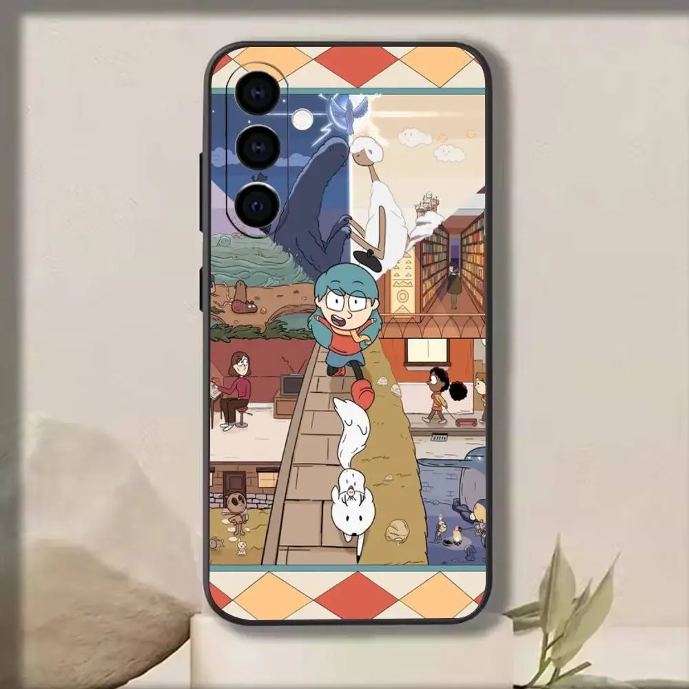 Hilda-Blue haired girl-Johanna- Twig-Alfur-Deerfox   Phone Case For Samsung Galaxy A73,A72,A71,A70,A53,A52,A51,Soft Silicone Bla