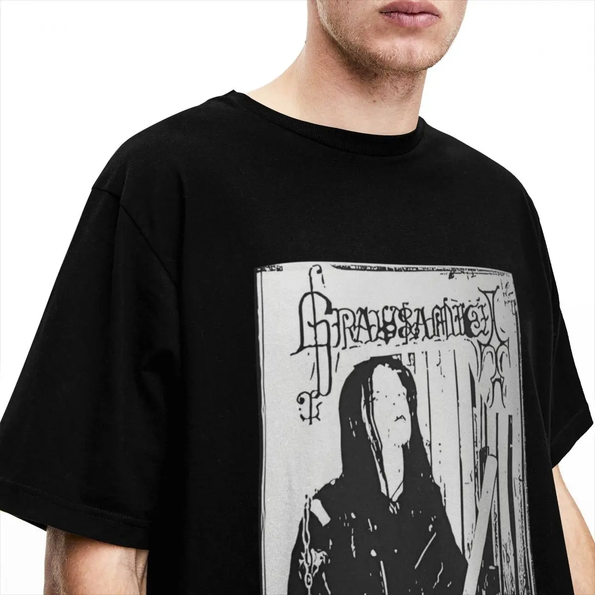 Music Grausamkeit T Shirt Summer Heavy Metal Gothic Street Style T Shirts Cotton Hippie Tee Shirt For Men Short Sleeve Clothes