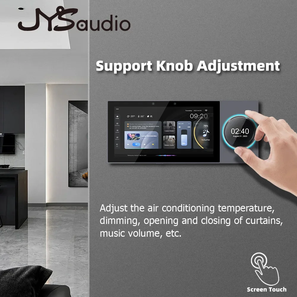 Amplificateur Audio mural domestique TUYA intelligent, passerelle ZIGBEE intégrée, panneau de commande de musique, système Android, lecteur de son, haut-parleur intégré