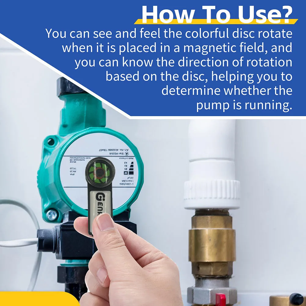 1PC AC Detektor Und Umwälzpumpe Rotation Tester Magnetische Disc Rotation Richtung Werkzeug Für Industrielle Ausrüstung Schecks – Detail 3