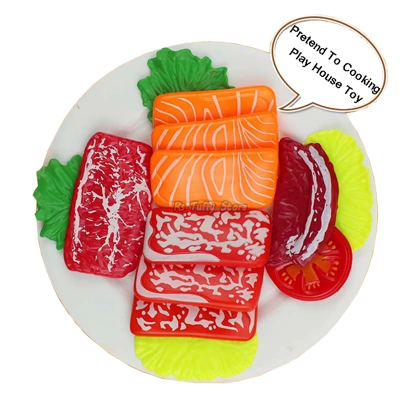 Simulation de faux rouleaux de sushi pour enfants, jouets de simulation de nourriture japonaise, stade de crevettes Sashimi, cuisine, jeu de cuisine, ensemble de jouets de maison