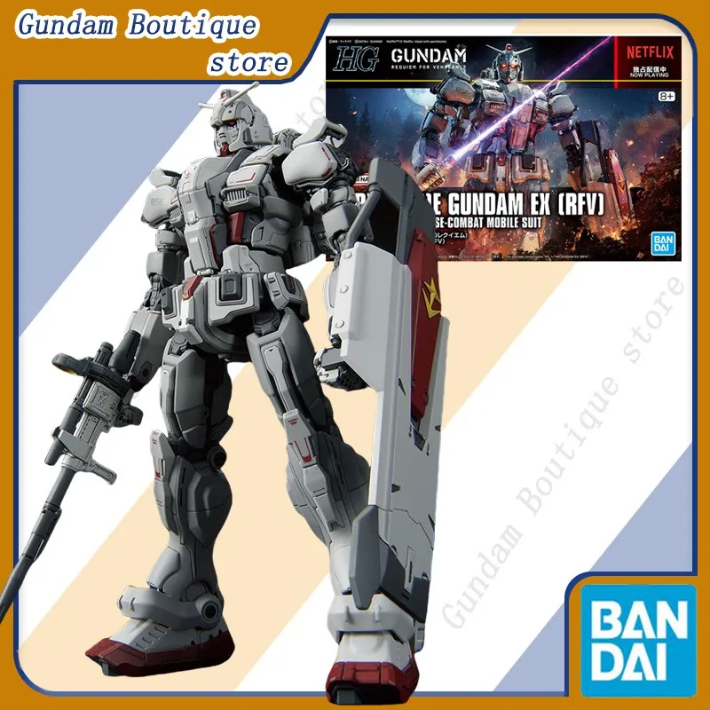 بانداي حقيقية HG RX-78[G]E GUNDAM EX [RFV] 1/144 أنيمي عمل الشكل تحصيل التجمع نموذج اللعب الحلي هدية الأطفال