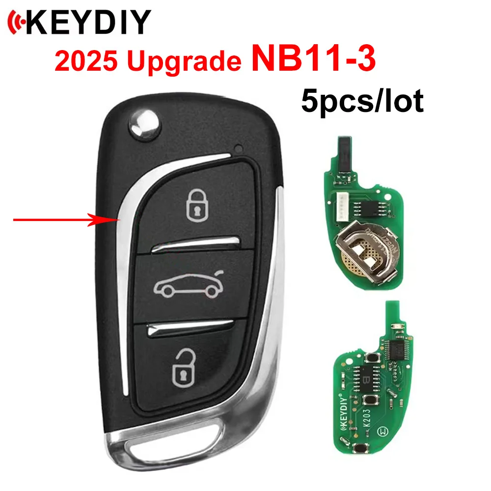 5pcs/lot KEYDIY Upgrade NB11-3 Universal Multi-functional Remote Key NB-Series NB11 3 for KD900 KD-X2 KD-MAX in One Key DS Style