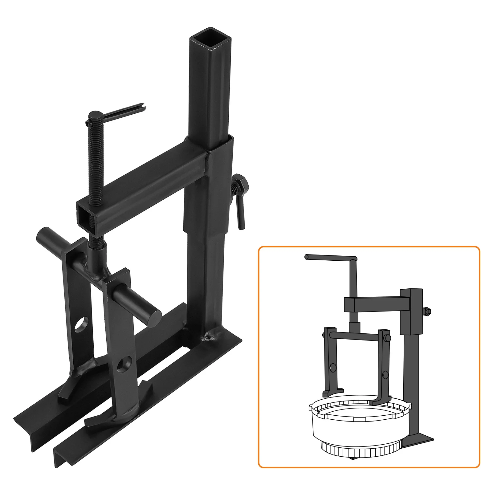 

Universal Clutch Drum Spring Compressor Transmission Tool Black T-0158-HD