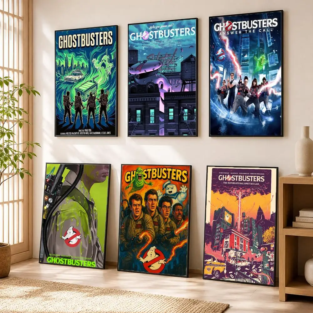 G-Ghostbusters Movie Poster Modern Home Living Bedroom Bar Hallway Waterproof Wall Art Aesthetic Decor