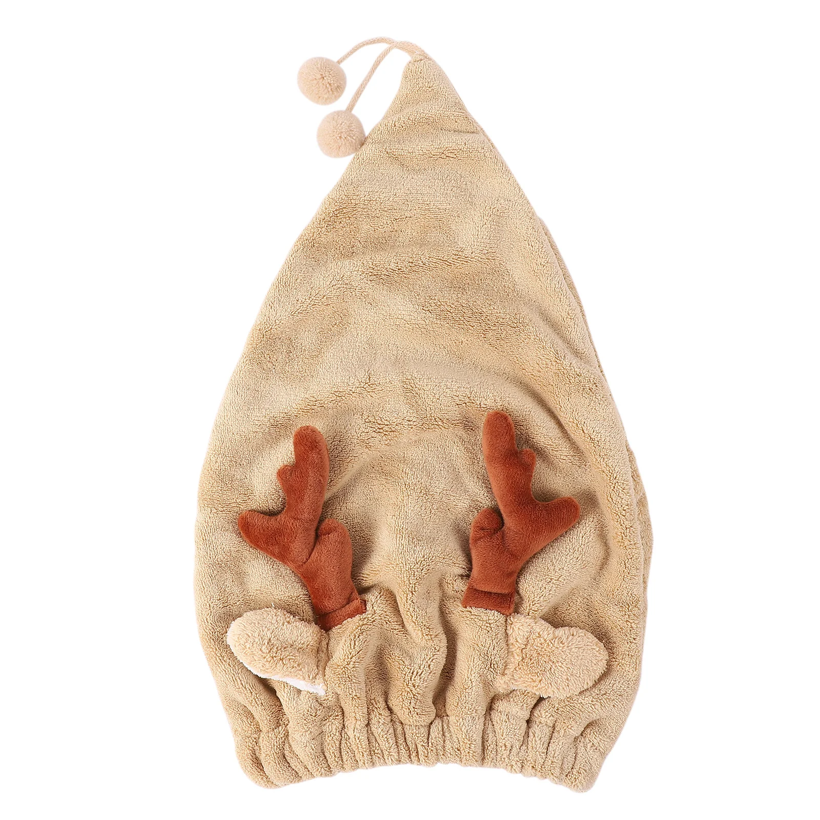 사슴뿔 모양 빠른 건조 두꺼운 마이크로화이버 헤어 타월 랩 퀵 드라이 목욕 모자 초흡수 헤어 드라이 캡 샤워 캡