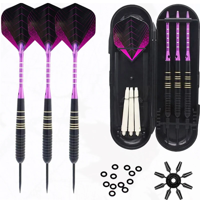 New 3 Pcs/Sets of Darts Professional  Steel Tip Dart with Aluminium Shafts Nice Dart Flights High Quality for Dartboard Game