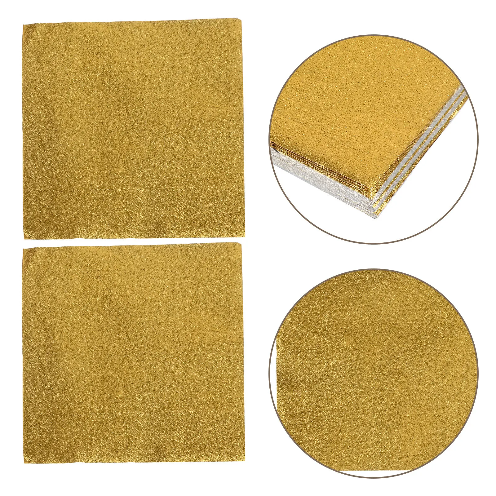300Pcs Foil Chocolate Wrappers 8x8cm Gold Aluminum Foil Squares for Homemade Candies Freshness Preservation DIY Candy Decoration