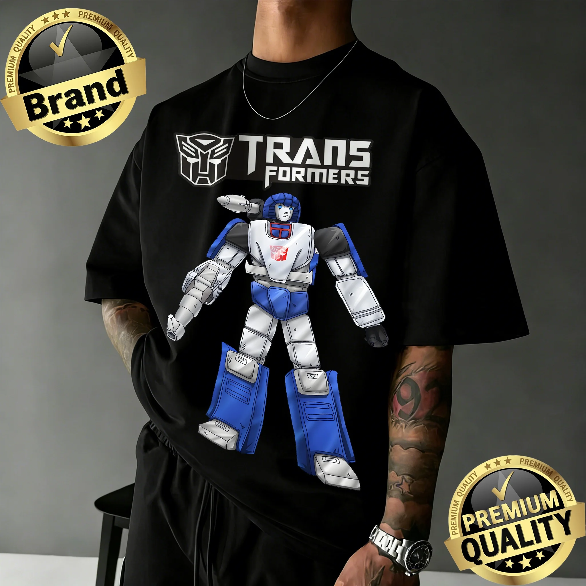 

2026 Hasbro Transformers Mirage Graphic Дышащая модная свободная удобная летняя детская повседневная футболка