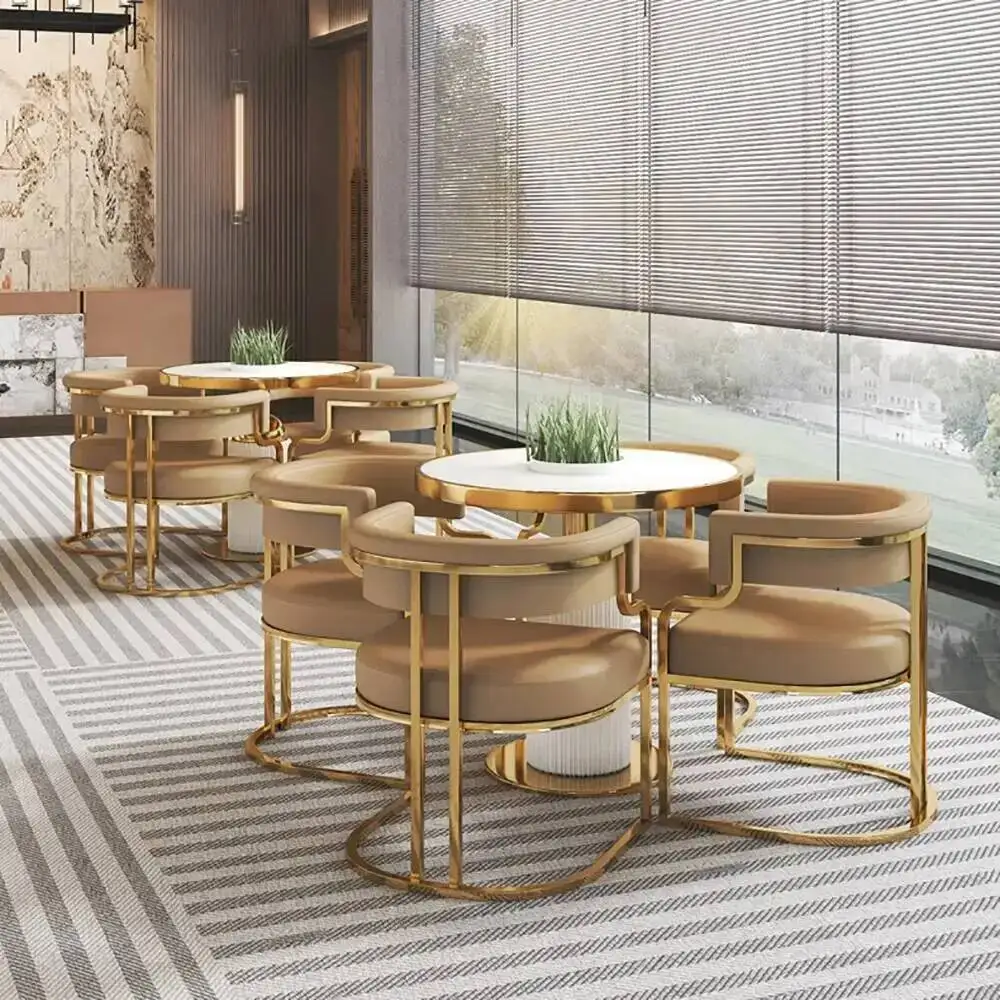 طاولة قهوة جمالية ممتازة وبسيطة وفاخرة وحديثة وجميلة وأثاث غرفة المعيشة العصرية المريحة #6