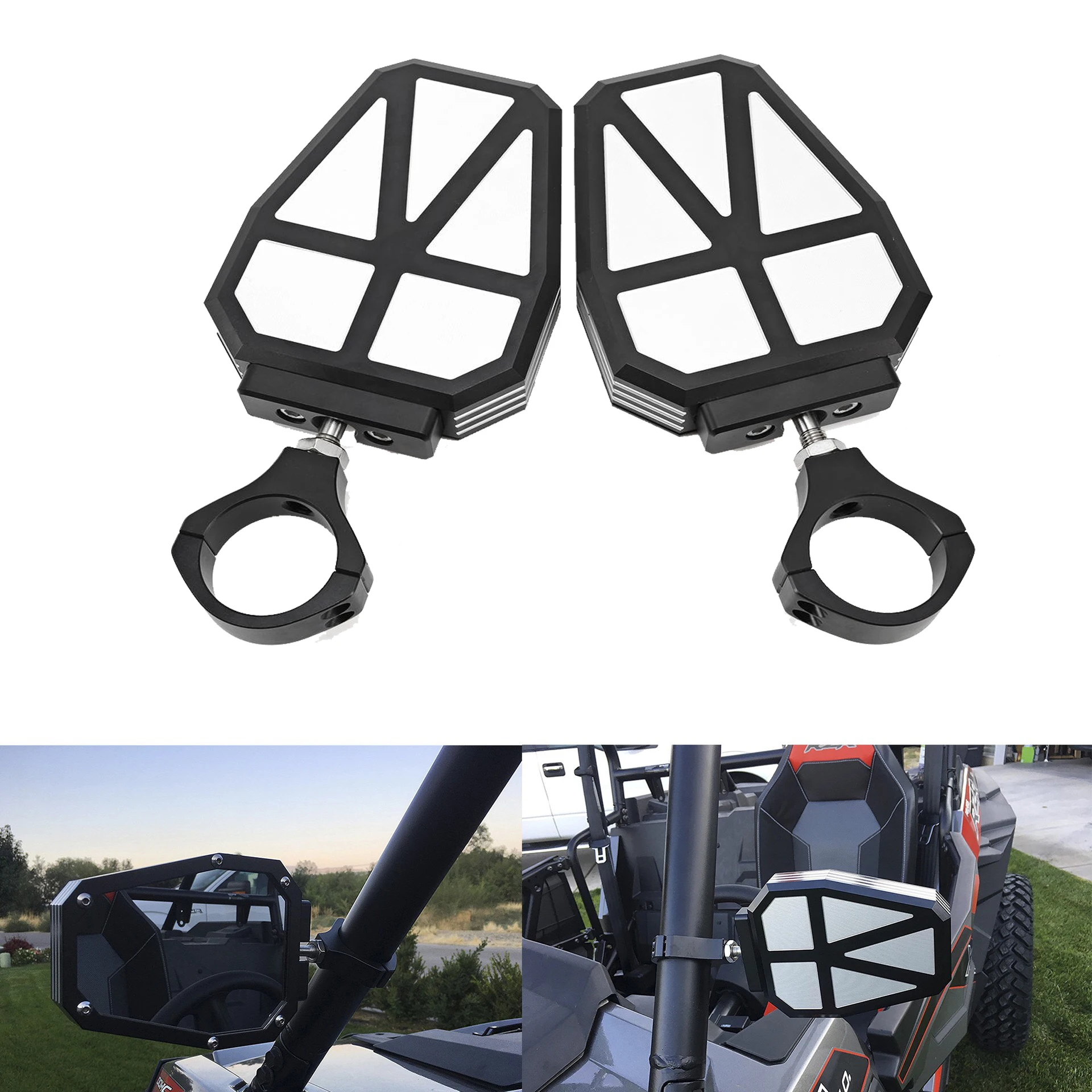 

1.75 inch Roll Bars Side Convex Rearview Mirror for Arctic Cat Wildcats for Yamaha Rhinos 450 660 700 for Polaris Rangers UTV