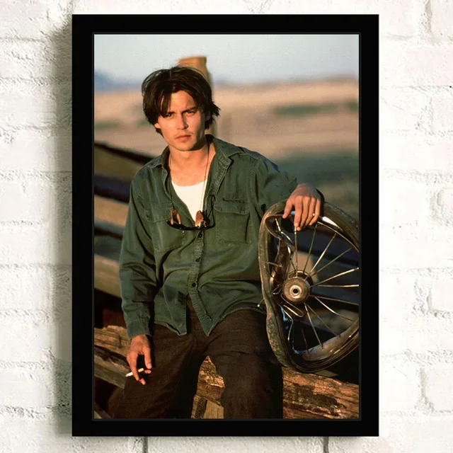 Beroemde Amerikaanse acteur en filmster Johnny Depp Poster Slaapkamer Woonkamer Kwaliteit Canvas Schilderij Kunst Thuis Muurdecoratie Foto