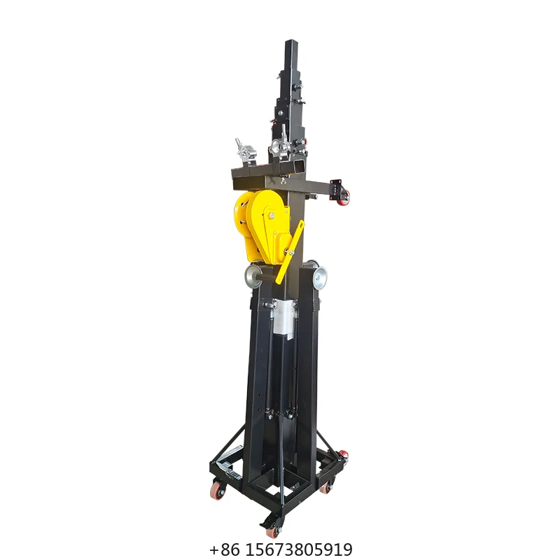 

Portable Foldable Aluminum Alloy Hand Truss Lifting Crank Stand with 1000kg Load Capacity and Modular Design