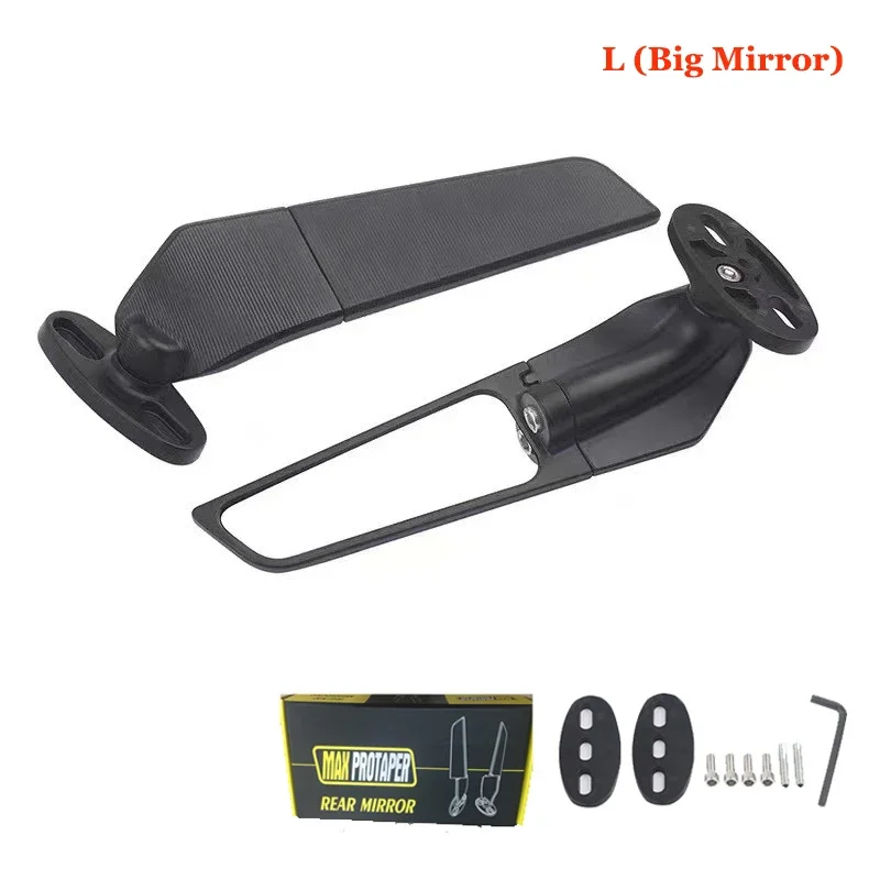 For Yamaha R15V3 R25 R3 R1 R1S R125 YZF Side Mirrors Modified Wind Wing Rotating Espelhos Moto Espejo Retrovisor Rearview Mirror