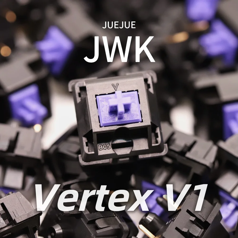 Vertex V1 Linear Switch DIY Customized HIFI E-sports Gamer Gifts For Hot-Swap Mechanical Keyboard Factory Lubricated (With Jars)