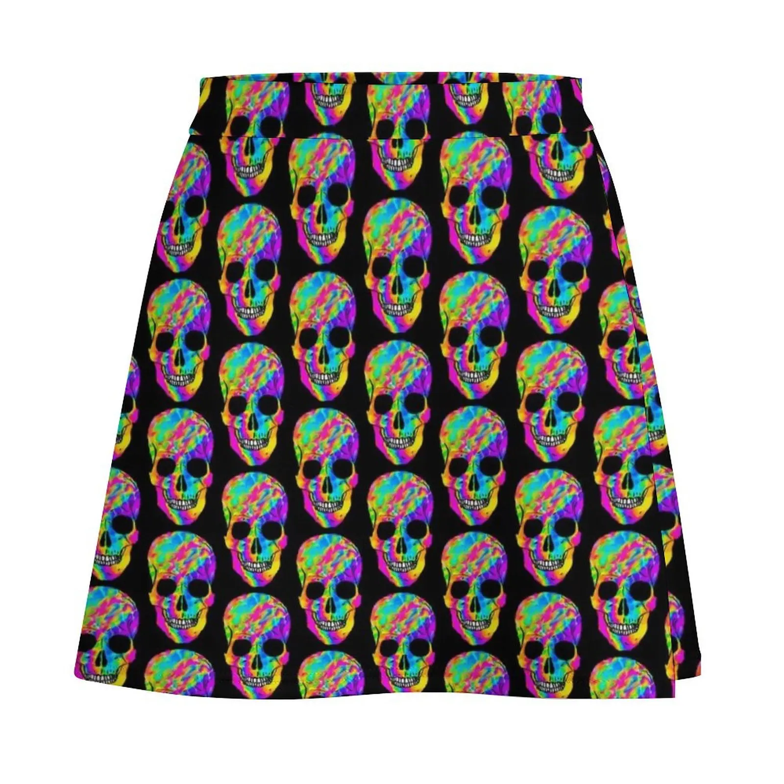 Trippy Skull Mini Skirt dress women summer Summer dress Skirt pants Miniskirt woman Mini Skirt