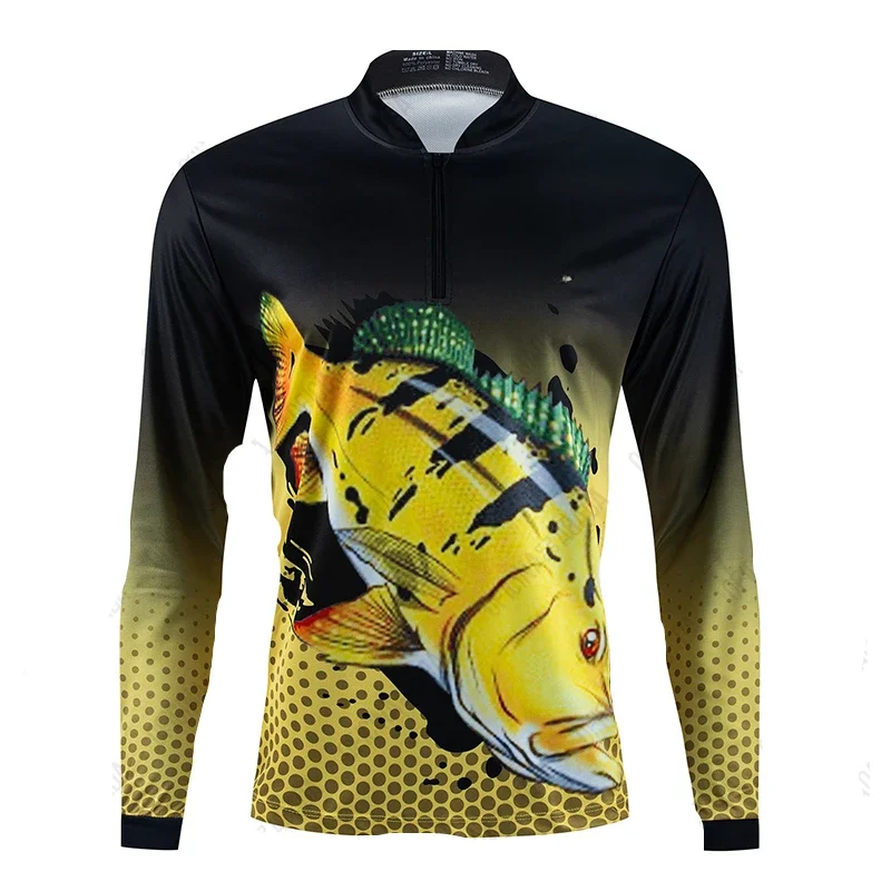 Professional Fishing Cycling New Thin Long Sleeve Pullover Loose Large Size Sunscreen Shirt