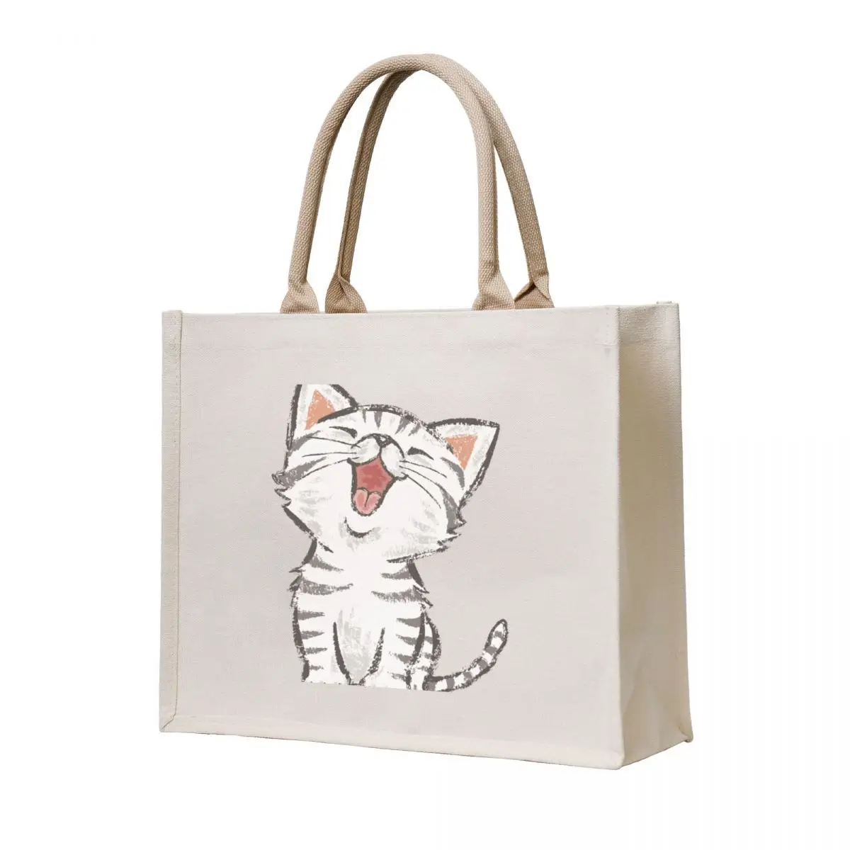 

American Shorthair happy Tote Bag hand bags Customizable tote bag shopper bag woman