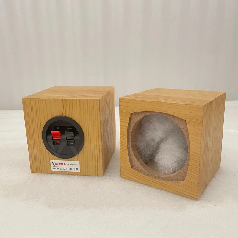 KYYSLB 3 بوصة فارغة المتكلم مرفقات صندوق قذيفة خشبية المنزل الصوت مكبر الصوت باس مكبر الصوت علبة مكبر الصوت لتقوم بها بنفسك
