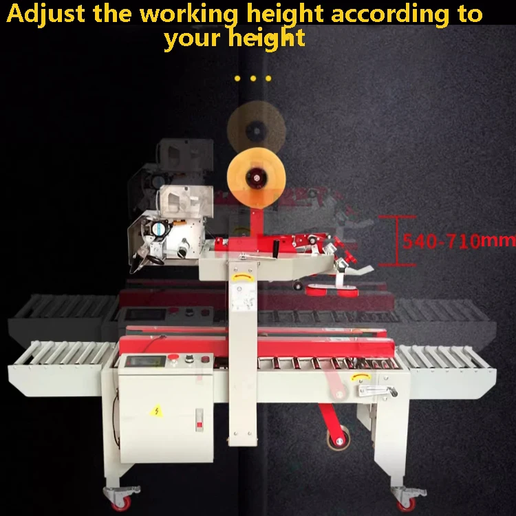 Box Sealing and Labeling Machine for Small Carton Parcels