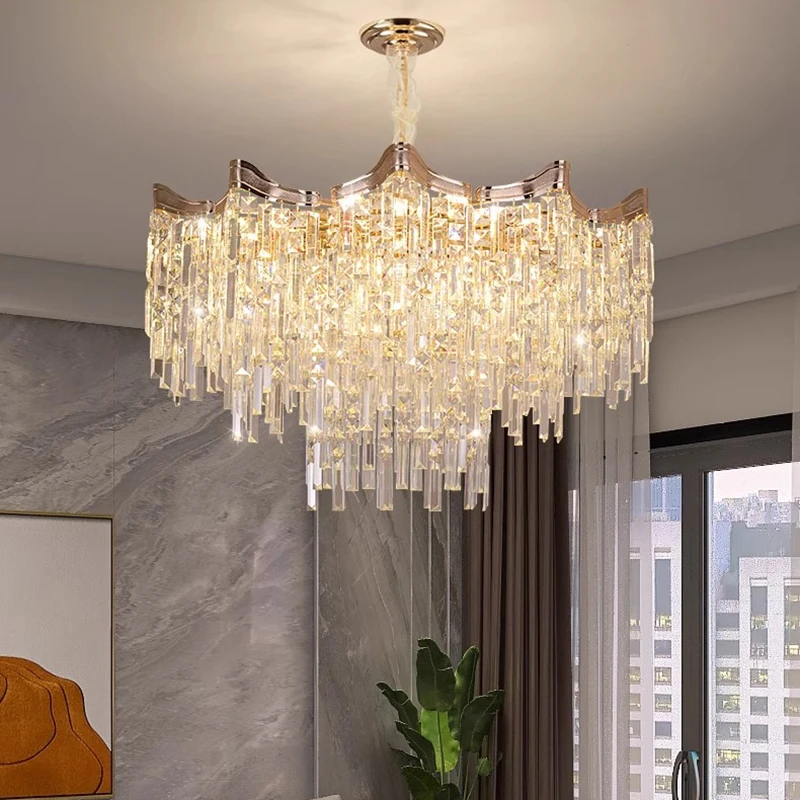 

home decorationPendant lights, luxury crystal living room chandelier, dining room Pendant lamp, ceiling light, indoor lighting