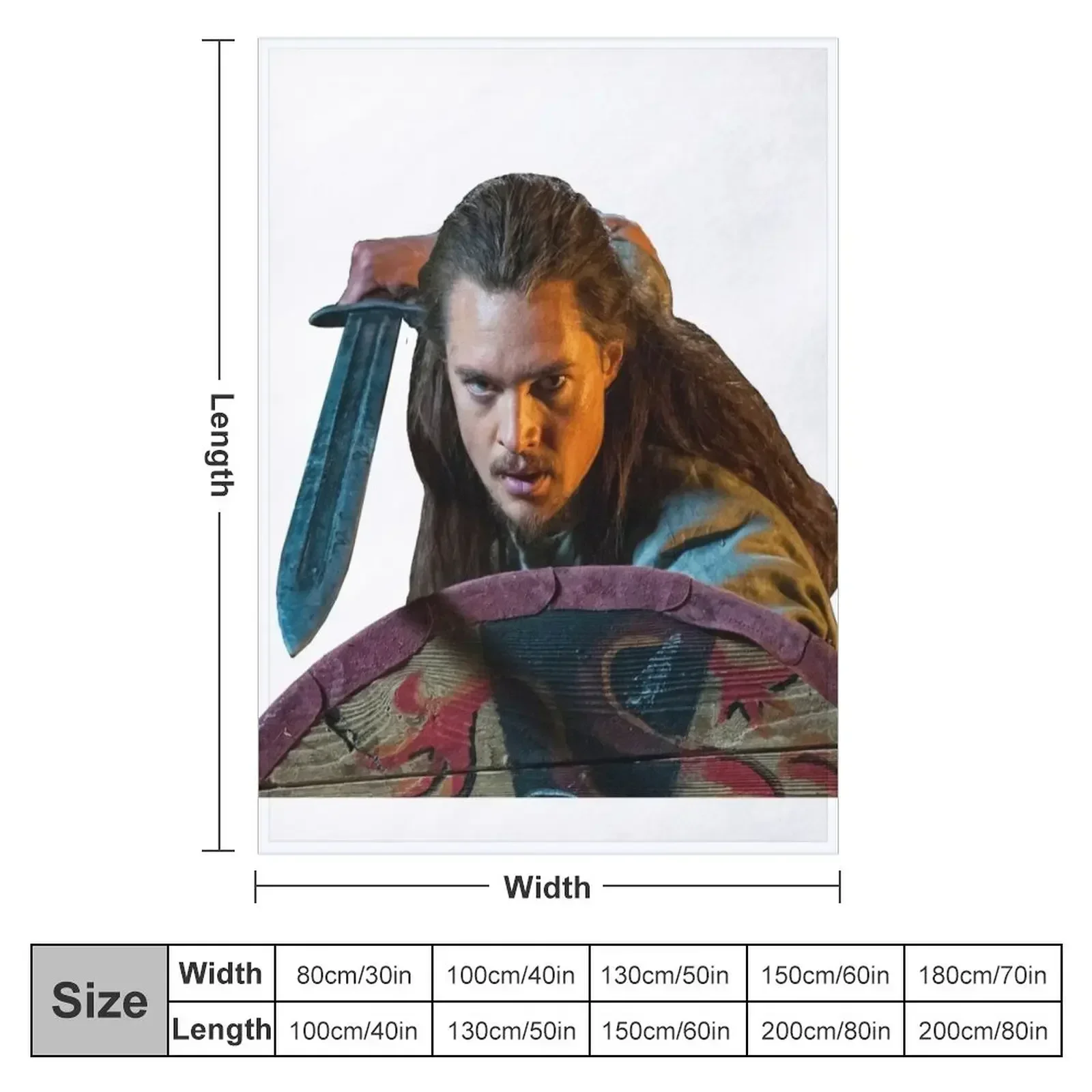 Last Kingdom - Uhtred Throw Blanket couch cozy soft plush fuzzy picnic outdoor blanket