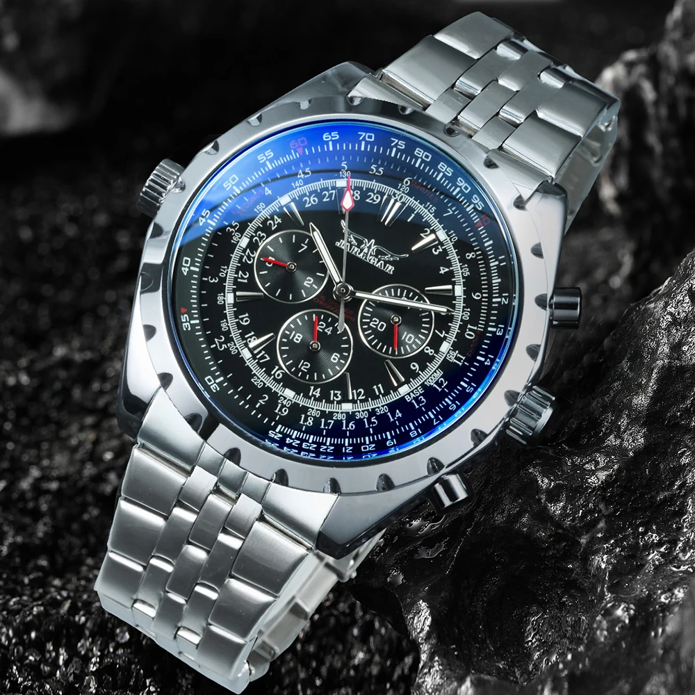 JARAGAR 212 Neue Herren Automatik-Mechanische Uhr Mode Business Luxus Kalender Woche Herren Premium-Uhr Geschenk Reloj Hombre – Detail 5