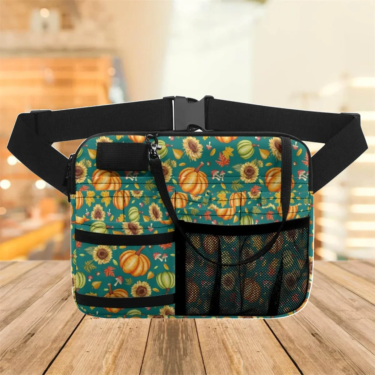 New Thanksgiving Pumpkin Fanny Pack Daily Portable Adjust Strap Shoulder Waist Bags Design Organizer Storage Bolsas Para Mujeres