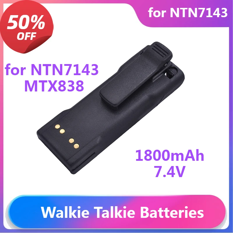 

Walkie Talkie Batteries NTN7143 for MTX838 GP1200 HT1000 MT2000 Battery 1800mAh 7.4V Walkie Talkie Accessories