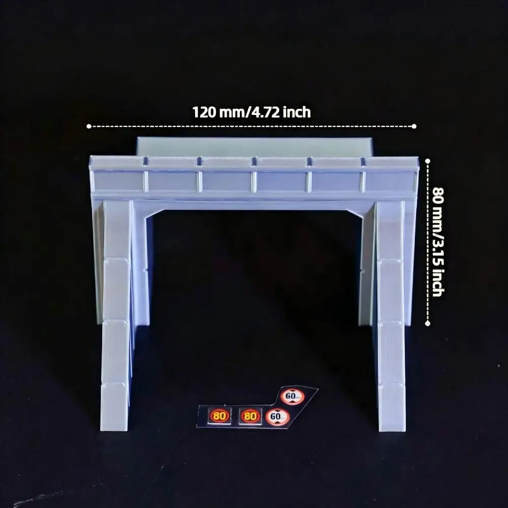 1: 87 Tunnel Entrance Miniature Model Reinforced Version Tunnel Entrance Model Can Be Manually Colored with Stickers
