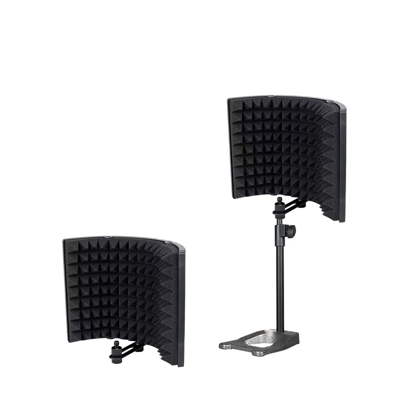 3 Panels Microphone Isolation Shield, Wind Screen for Recording Equipment,