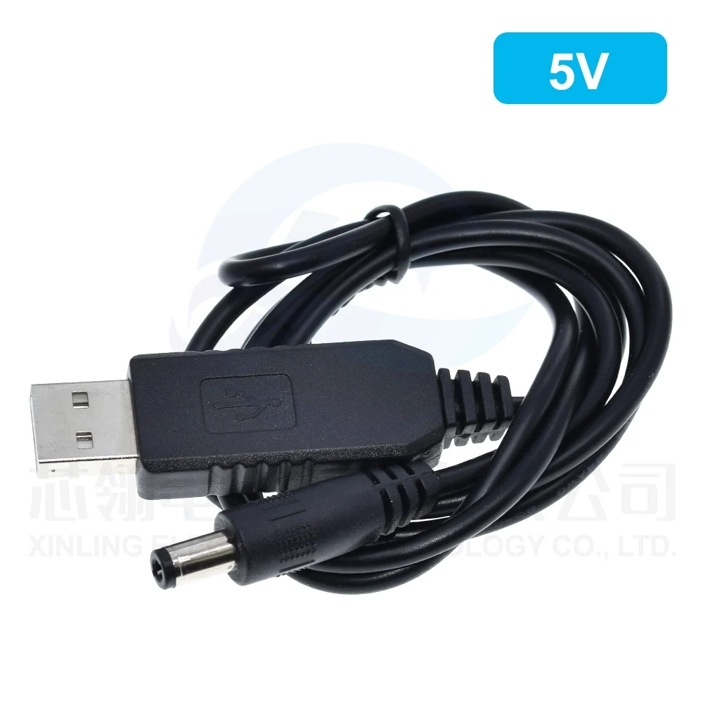 Ligne d'alimentation USB 5V DC à 9V/12V Step Up Tech, câble adaptateur convertisseur, prise 2.1x5.5mm