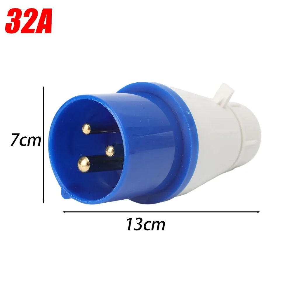 IP44 Rated Industrial Plug 16A 32A Insulated Socket Industrial Socket 3PIN 4PIN Wall Mounted Electrical Connector Outdoor Use