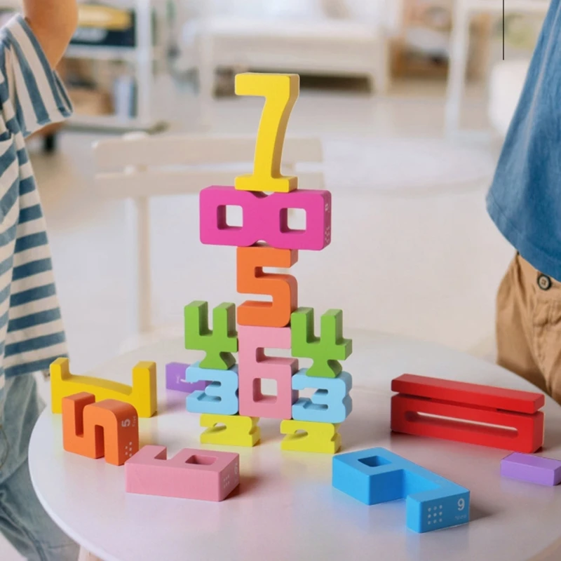 3d Digitale Puzzel Nummer Bouwsteen Set Voor Baby Montessori Stapelen Speelgoed Hersenontwikkeling Leren Cadeau Voor Kinderen