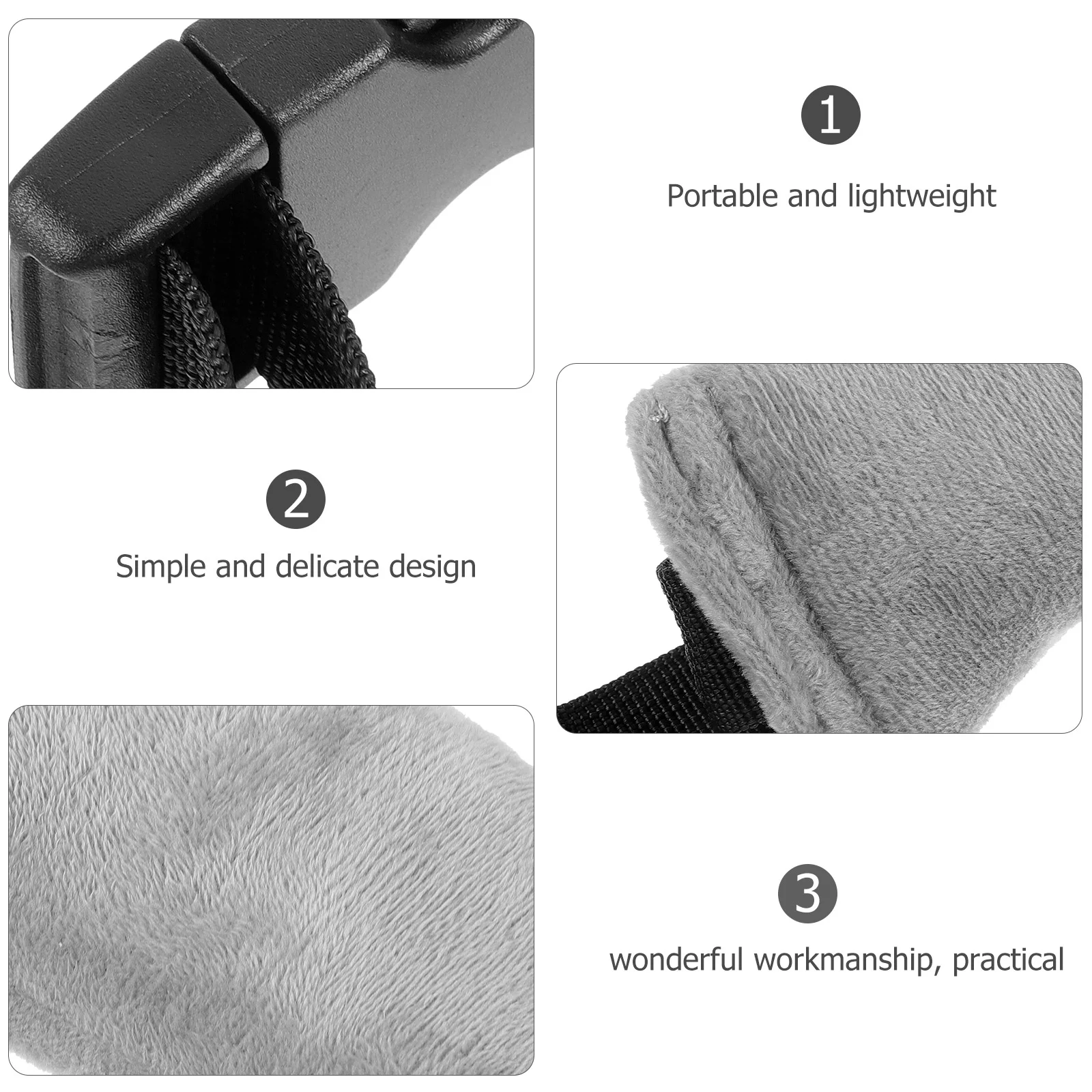 เก้าอี้ทานอาหารเด็กแบบพกพาพร้อมเข็มขัดป้องกันแบบ Dual-Purpose ที่นั่งเด็ก (สีเทา) เก้าอี้สูงสายรัดผ้าสําหรับ